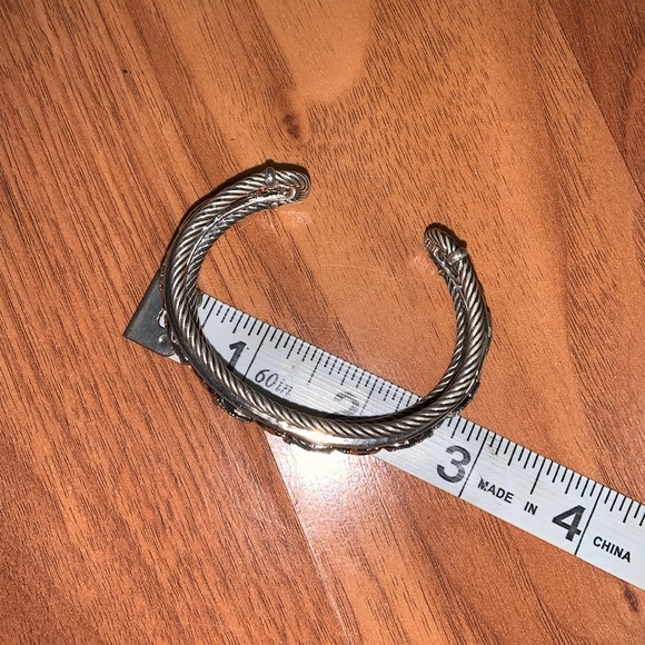 Authentic David Yurman Diamond Quatrefoil Cuff Bracelet - Picture 7 of 12